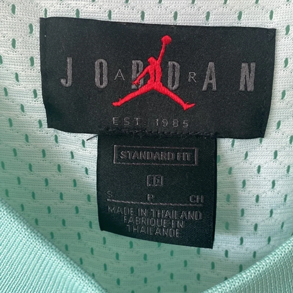 Air Jordan Green Sunset Pulse Jumpman Jersey Size Small